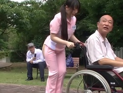 Subtitled irregular japanese half exposed caregiver absent from